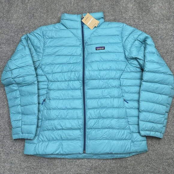 Patagonia Men’s Down Sweater Zip Jacket Subtidal Blue 84675 Size XL NEW $279 - Picture 1 of 13